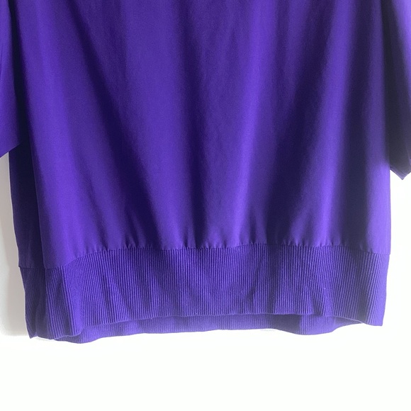 Athleta Zephyr Crop Tee -Poseduin Blue -Size M - Picture 3 of 6